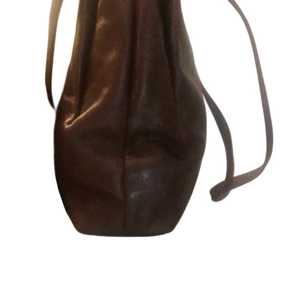 Vintage Etienne Aigner Large Brown Leather Shoulder Bag - Picture 4 of 11